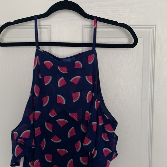 NWT Blue Rain Blue & Pink Dress Size L - Picture 2 of 12